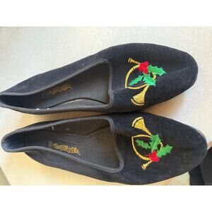 Vintage Christmas Flat Shoes - New York Lites? Size 8